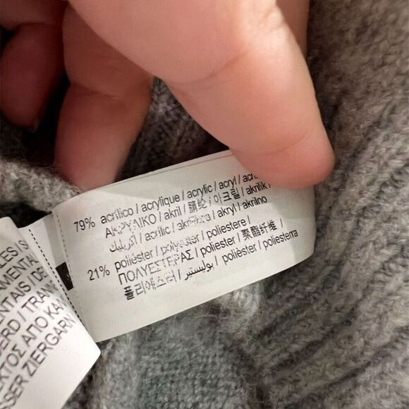 Pacific Republic Women's Gray Bow Knit Pullover Sweater Size L - Picture 4 of 6